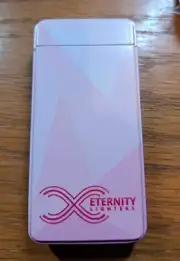 ETERNITY Lighter Flameless Electronic Rechargeable Windproof Pink - USB Cord