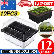 10PCS 12 Holes Plant Seeds Grow Box Propagation Nursery Seedling Starter Tray