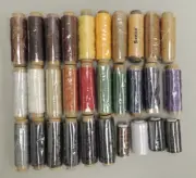 30 Mixed Colors Waxed Thread, Leather Sewing Thread, Hand Stitching Simpzia & un
