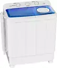 Portable Washing Machine, 28Lbs Twin Tub Washer Mini Compact Laundry Machine wit