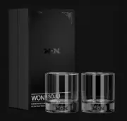 Won Soju JAY PARK Korean Tradition Soju Whisky On The Rock Glass Cup 2ea SET
