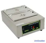 Chocolate Melting Machine 2 Pot Fondue Melter Pastry Caterer Commercial Electric