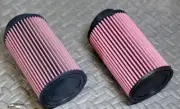 2 x NEW Banshee K+N style air filters Keihin PWK PJ 33 34 35 35mm carbs pods
