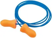 100 Pairs Ear Plugs Reusable Silicone Earplugs with Cord Sleeping Individually Wrapped Ear Plugs Hearing Protection Noise Cancelling Earplugs for Work Construction Shooting Sports (Blue, Orange)