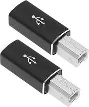 EMSea 2PCS USB C to USB B Midi Adapter Type C Female to USB 2.0 Male Converter for Connecting Type-C Devices to Printer Electric Keyboard Digital Piano