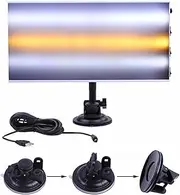Paintless Dent Repair LED Line Board Double Stripe, 5v USB lamp Board Dent Repair Set Paintless Hail Removal Board Tool with Ajustment Holder LED Double Panel Strip Line Board(Black White)