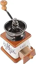 UTHCLO 1pc Coffee Grinder Mini Manual Espresso Machine Vintage Coffee Antique Manual Coffee Antique Coffee Office Coffee Maker Beans Espresso Grinder Portable Espresso Machine Ceramics