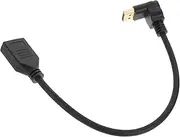 TOGEVAL 90° Displayport Extension Cord Typc Dp Cable for 4k Laptop Monitor Male to Female Dp Cable Video Extension