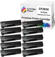 10 Pack Compatible Toner Cartridge Replacement for HP CF283X 83X (2,200 Pages) for HP Laserjet Pro MFP M201 MFP M201d MFP M201dw MFP M201n MFP M225 MFP M225dn MFP M225dw