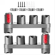 Vsgaalge 2PCS Accessory Holder Compatible with Dyson V7 V8 V10 V12 V15 Gen5 Vacuum Cleaner Mount Organizer Holder Organizer,Docking Station Wall Mount Attachments