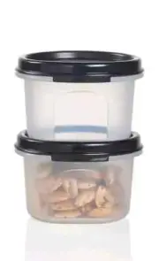 Tupperware Modular Mates Round 1 Storage Snack Container Set NEW