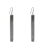 Isabel Marant Sparkling Embellished Earrings One size transparent silver
