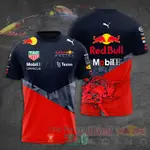 RED BULL RACING TEAMS CZECH PEREZ F1 男式 T 恤夏季短袖女裝一級方程式賽車襯衫