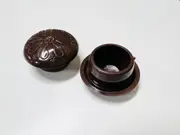 Pool Snooker Billiard Table Buttons Plastic Brown Flower