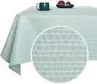 Deconovo Tablecloths Jacquard Design Pattern Oblong Water Resistant 54W x 108L.