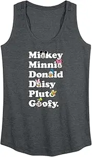 [Disney] Mickey & Friends - Mickey Friends Character List - Women's Racerback Tank Top