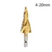 PAGODA Drill Metal Step Drill Bit HSS Spiral Grooved DIY Woodworking Hole Cutter