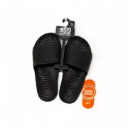 Boys Slide Sandals ~ Size 2/3 ~ Black ~ Easy Slip-On for Casual Comfort