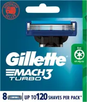Mach3 Turbo Replacement Cartridges 8 Count