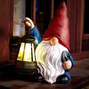 Garden Gnome Outdoor Decoration with Shovel Solar Gnomes Gnome With Shovel