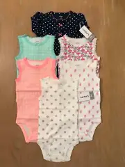 New! Carter's Infant Girls Summer Clothing Lot of 6 Size 6 Months