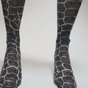 NEW ADULT / JUNIOR SAVVY SOX TURTLE SHELL PRINT SOCKS LIMITED EDITION OSFA