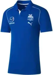 North Melbourne Kangaroos 2025 AFL Mens Team Polo Shirt Sizes S-6XL BNWT