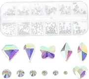 MERRYHAPY 1 Box DIY Diamond Nail Art Set Nail Gems Craft Gems Rhinestone Stickers Face Bedazzle Gems Festival Nail Decorations Trim Banding Bedazzling Rhinestones Manicure Decoration Metal