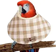 Bird Cone Collar, Parrot Collar - Comfortable Parrot Anti-Bite Control | Pet Bird Protection Neck Cover for Quakers, Monks Parakeets, with