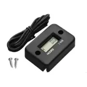 Digital Tach Tachometer Hour Meter Gauge Engine Spark Inductive Motorcycle Boat