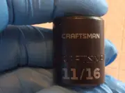 CRAFTSMAN 3/8" Drive 6 Point 11/16" LASER ETCHED IMPACT SOCKET - 15837 NEW