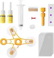 Car Windshield Chip Repair Kit - Windshield Repair Liquid Kit - Quick Fix Windscreen Tool with UV Lamp, Automotive Supplies for Vehicle Truck