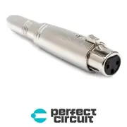 Hosa GXJ-183 1/4 in TRS to XLR3F In-line Audio ADAPTER - NEW - PERFECT CIRCUIT