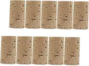 Abaodam 10 Pcs Natural Flute Cork Plugs Durable Tapered Stoppers for Woodwind Instruments Leak Prevention for Stable Sound Quality Reusable Flute Accessories and Repair Tools