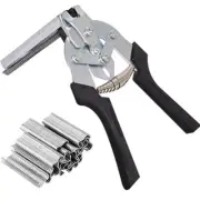 Hog Ring Pliers Kit with 600 Pcs of Galvanized Steel Hog Rings, Hog Ring Chic...