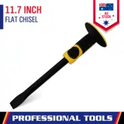 11.7'' FLAT COLD CHISEL WITH RUBBER GRIP 23MM CUTTING EDGE CARVING CRAFT DIY
