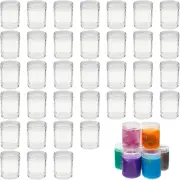 Clear Plastic Jars, w/ Lids, Empty Containers, For Beads & Beauty Products
