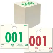 Service Dispatch Numbers, 1000 Count, Numbered 000-999, Car Repair Tags, Service