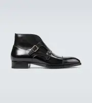 [Tom Ford] Tom Ford Sutherland double monk strap shoes UK 10 black