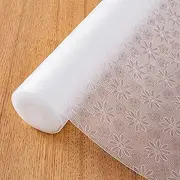 Shelf Liner 60cm x 5M, Yiaxoyia Non-Slip Oil-Proof Cabinet Paper Drawer Liner for Kitchen Cabinet, Refrigerator, Shelves, Storage, Desks, Washable & Non Adhesive (Daisy Dot Pattern)