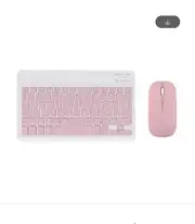 For IPad Bluetoothes Wireless Keyboard Mouse Thai Spanish IOS Windows Pink Spani