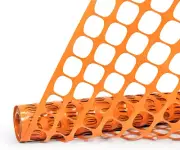 4 Ft. X 100 Ft. Construction Safety Fence, Multipurpose Plastic Mesh Fence, Oran