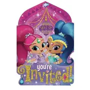 Shimmer and Shine Party Supplies Invitations 8 Pack