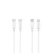 Nokia Essential Charging Cable E8100 Combo (1m) - MFI Apple L & Type-C