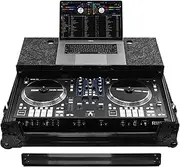 Rane One Flight Case in Black with Patented Glide Platform and Corner Wheels