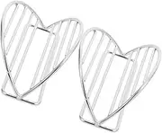 HOMOBABE 2Pcs Stainless Steel Taco Holder Tray for Baking and Grilling Even Heat Distribution Taco Rack for for Serving Sushi and Snacks