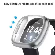 For Fitbit Versa 4 3 2 Sense 2 1 Screen Protector Cover TPU Case Full Coverage