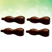 4pcs Chopstick Rest Chopsticks Stand Flower Chopstick Rest Wood Tableware Holder