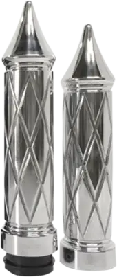 Eddie Trotta Designs - TC-782 - Grips - Platinum - TBW - Chrome