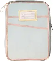 Clear File Bag, File Folders Letter Size, Supplies Stationery Bag - Large Opening File Wallet, Clear Document Folder, Waterproof, Large Capacity for Home, School Use, 10.24x13.78 inches 5 Bullets